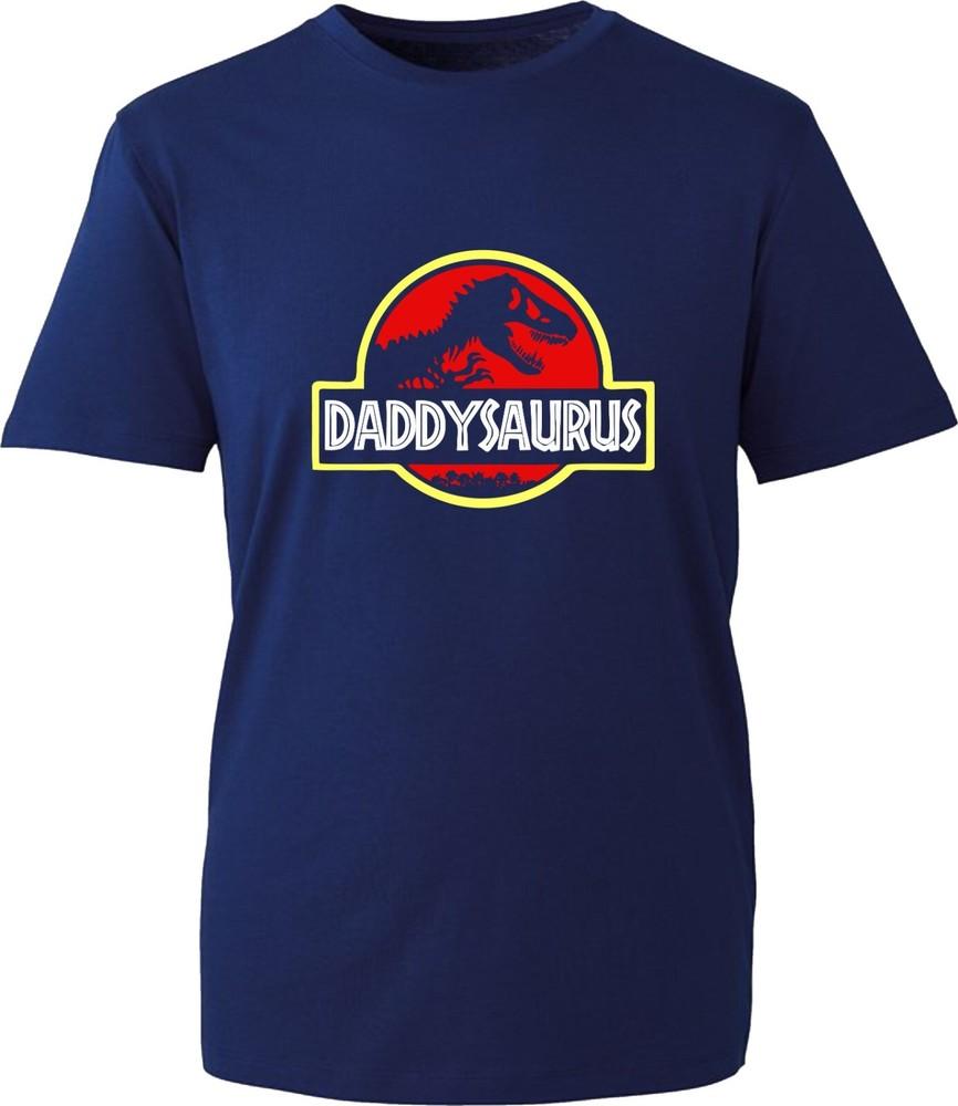 Daddysaurus Funny Fathers Day Unisex TShirt Papa Pops Grandpa Grandad TRex Tee