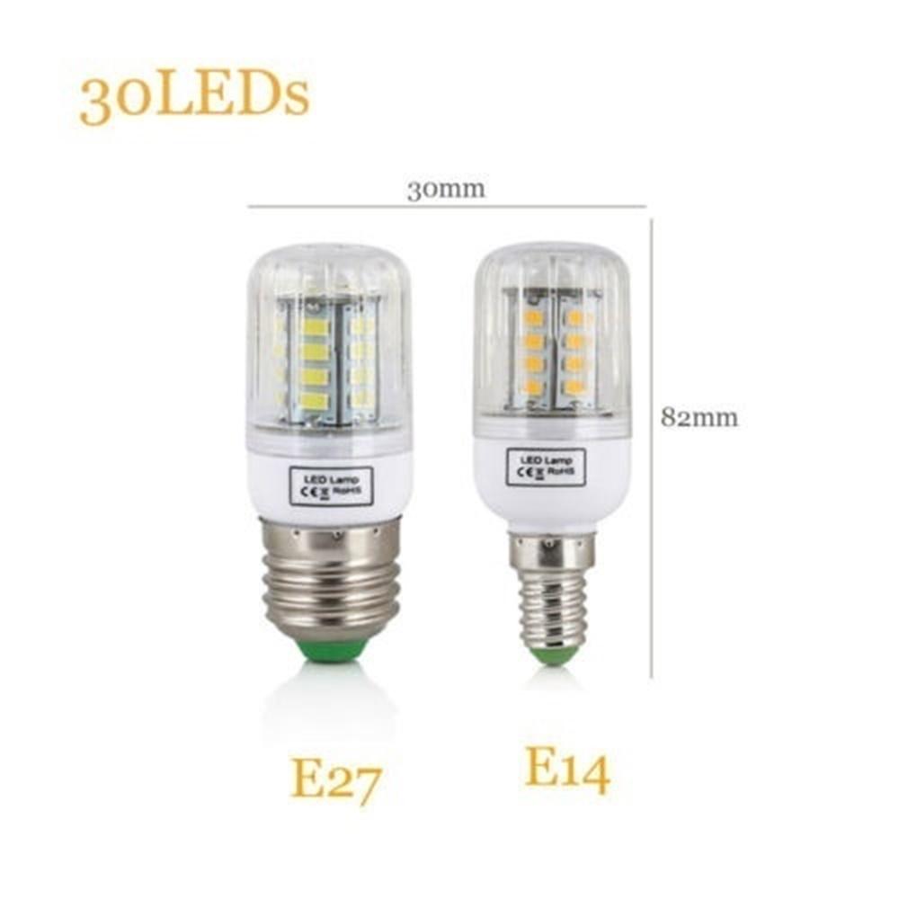 Светодиодная кукурузная лампа E27 AC110V 5730 SMD, от 24 до 165 светодиодов, прожектор для внутреннего освещения