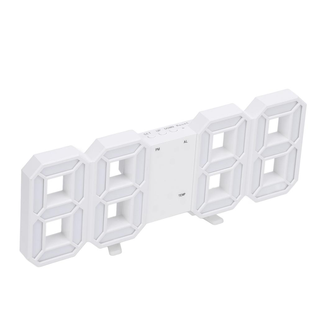 3D светодиодные цифровые часы с автоматической регулировкой яркости, датой, стабильной температурой, современные декоративные 3D светодиодные электронные часы