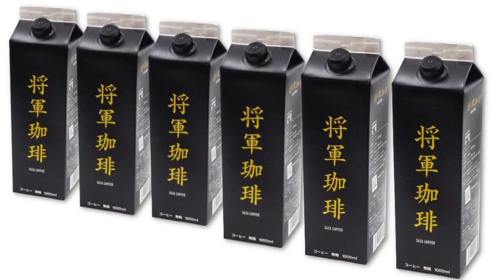 Cold Coffee Unsweetened Iced Coffee 1000ml X 6 Saza Coffee Tokugawa Yoshinobu Used In Diplomatic Relations At the End of the Edo Period Coffee of the