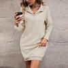 Womens Fall Sweatshirts Dresses Long Sleeve Fleece Sweaters Pullover Clothes With Pockets