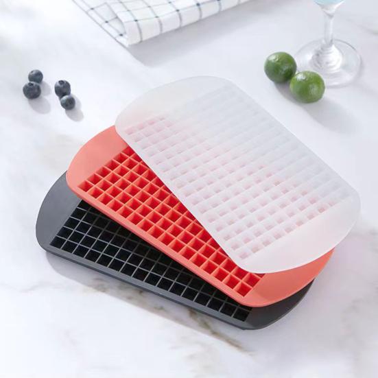 Мини-формы для льда, силиконовые, 160 ячеек, формы для льда, не содержат бисфенол А, легко извлекаются, многоразовые, маленькие кубики льда для виски, коктейлей, напитков, кофе