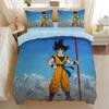 Japanese Anime Dragon Ball Bedding Set Goku Super Saiyan Duvet Cover Pillowcase 2/3pcs 3D Prints for Teens Quilt Cover