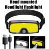LED Camping Super Bright COB Headlight Multifunctional Rechargeable Built In Battery Power Display Waterproof Head Torch Light