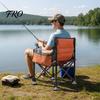 Adjustable Fishing Chair Non-slip Folding Feet Strong Load-bearing Detachable Rod Holder Optimal Positioning with Side Compact Storage Bags