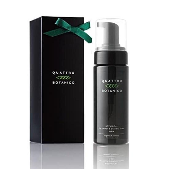 День Отца Quattro Botanico Пенка для умывания Мужская Упаковка Сухая кожа Ботаническое средство для умывания Бритье Насыщенная Дозатор Чувствительная Мужская Увлажняющий уход за кожей Подарок 150 мл