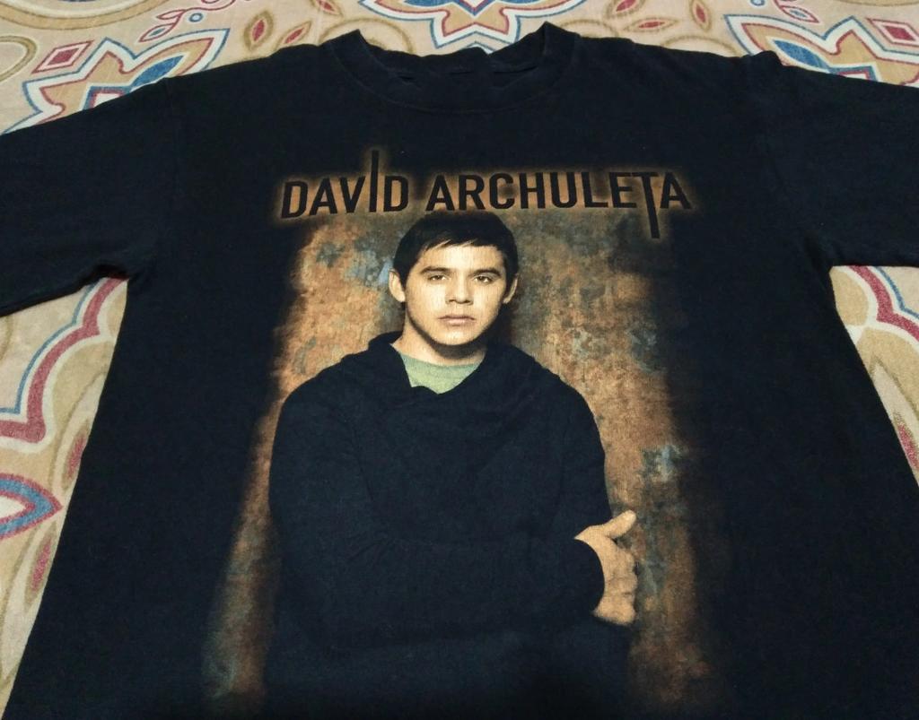 Vtg David Archuleta Face To Face Cotton Black Full Size Unisex Shirt 2 Sides