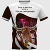 Летняя жизнь становится лучше с футболками Texes Longhorn с принтом по всей поверхности, забавными футболками с изображением собак, топами и рубашками унисекс