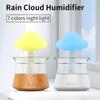 300ml Ultrasonic Humidifier Rain Cloud Humidifier Water Drip 5H Timer Aromatherapy Essential Oils Diffuser with LED Night Light