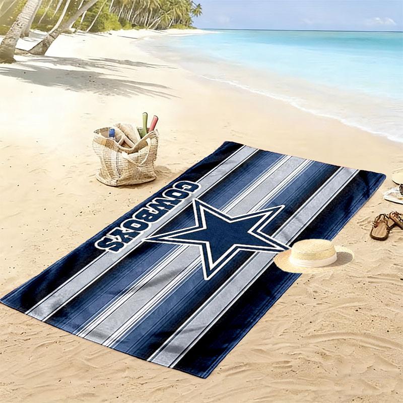 Cowboys Print Beach Towel, Large Soft Quick Dry Towel for Beach Camping Swimming