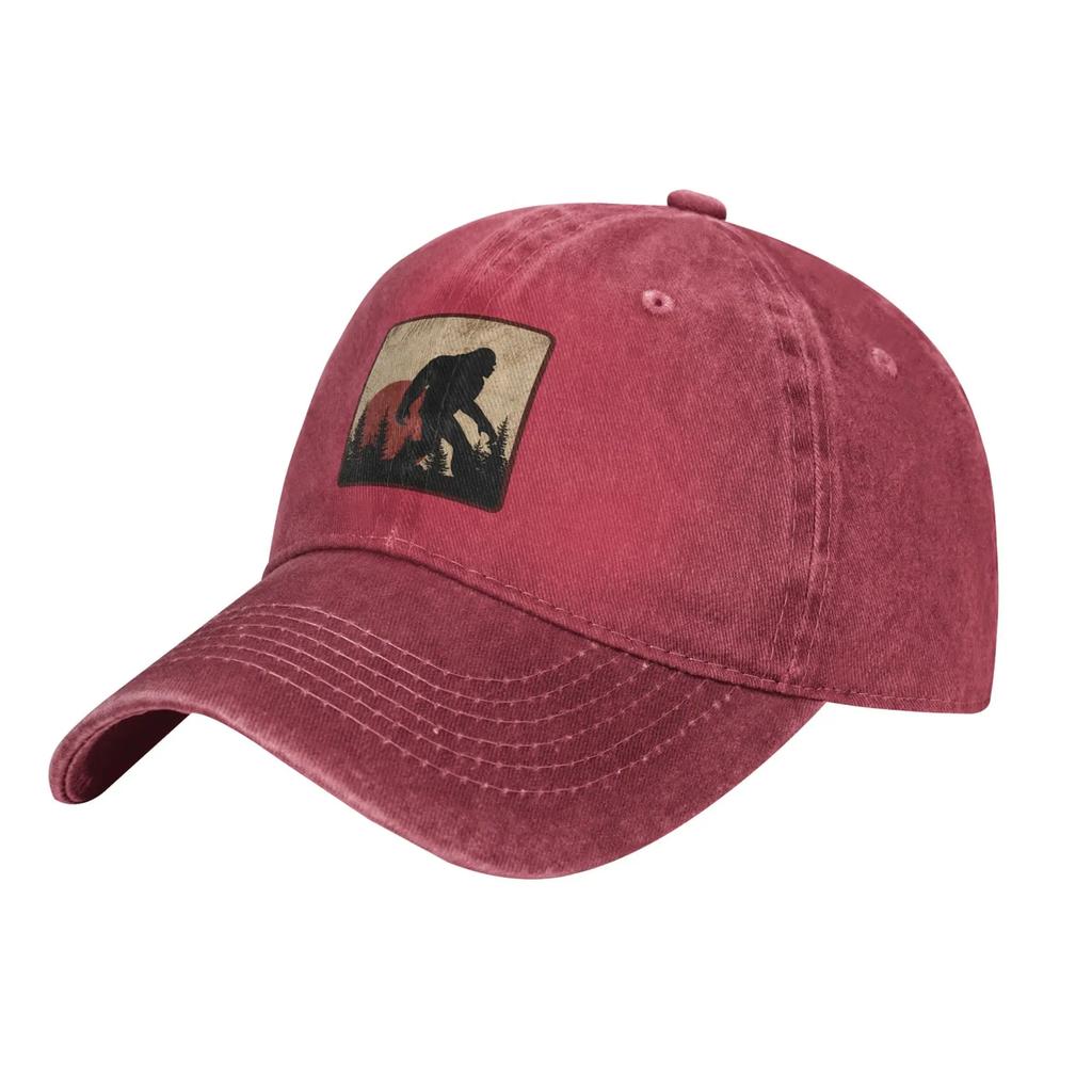 Бейсболка Sunrise Bigfoot, кепка Trucker Dad Hat, забавная игровая кепка Sasquatch, унисекс-стиль для активного отдыха, для мужчин, женщин, подростков, взрослых, подарки