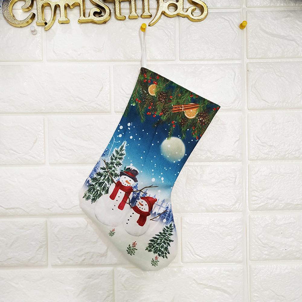 Рождественские украшения Новогодние подарки Носки Санта-Снеговика Рождественские носки Подарок