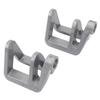 2Pcs Boat Bumper Clips Quick Release for Binding Nylon Fiberglass Pontoon Holders Rope Accessories Silver