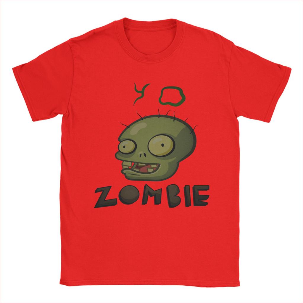 BRAINS Plants Zombies T Shirts Unisex 100 Cotton Vintage TShirt O Neck Tees Short Sleeve Clothing Plus Size
