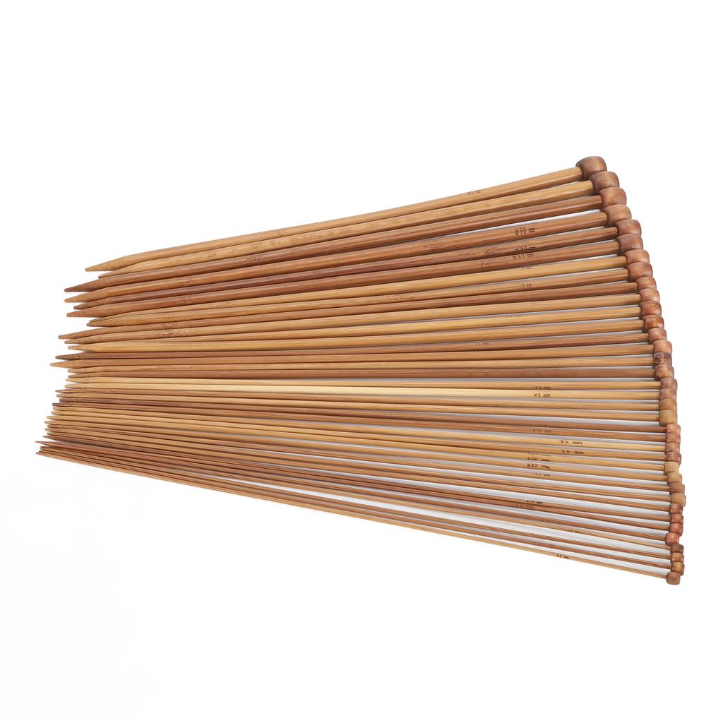 36шт бамбуковые спицы прямые одноточечные карбонизированные спицы для начинающих