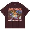Хлопковая футболка плотностью 230 г/м² 100% Хлопок Heavy Metal Футболка с принтом рок-группы Популярная музыка Унисекс Тяжелая хлопковая футболка