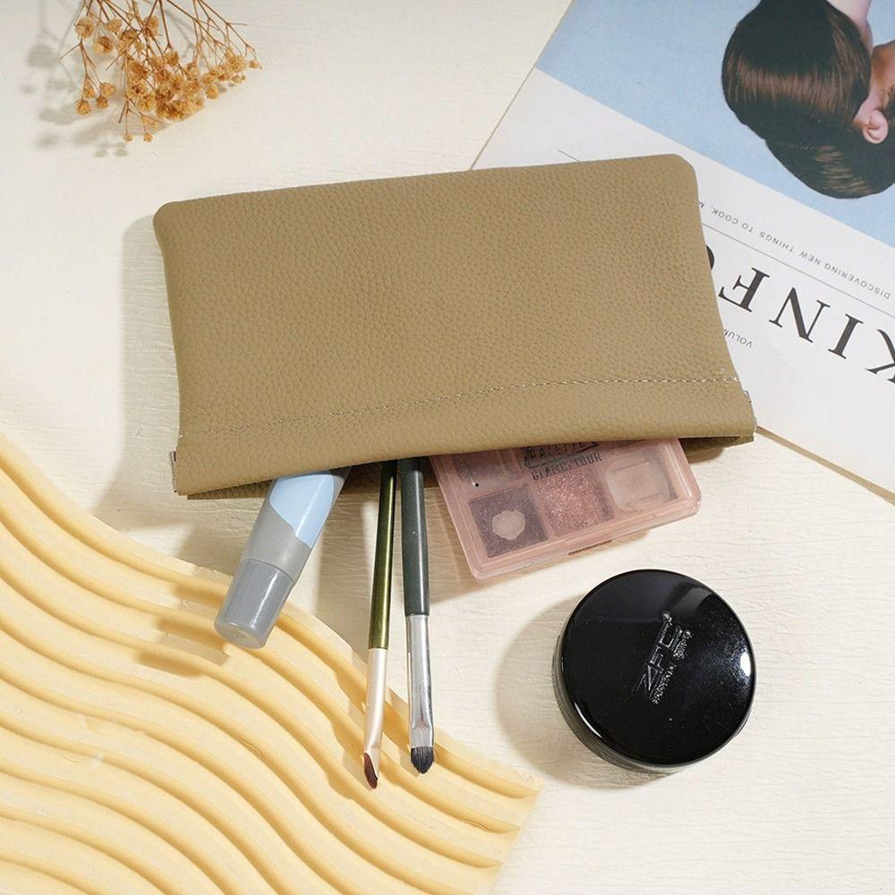 Кошелек из искусственной кожи, автоматическая закрытая косметичка, портативная сумка для денег для женщин, девушек, подарок