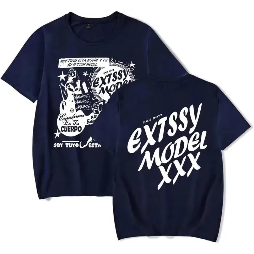 Высококачественный хлопок 2024 Junior H Sad Boyz Tour Merch Tee Летние женские мужские модные повседневные футболки с круглым вырезом и коротким рукавом