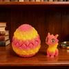 3D Printed Dragon Egg Figurine Mini Dragon Egg Statue Miniature Dragon Egg with Dragon Inside Desktop Decoration Ornament