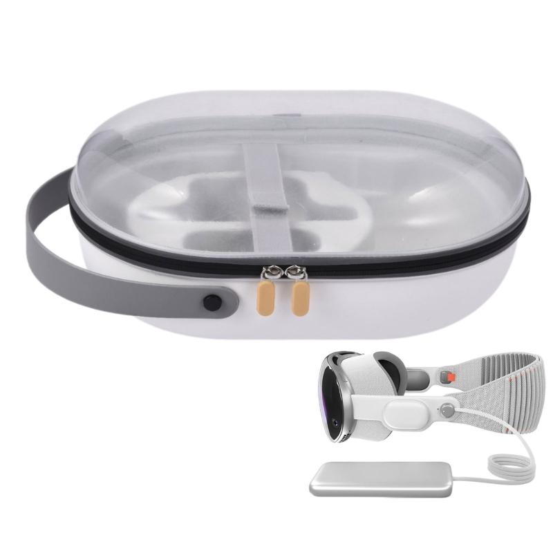 EVA Travel Case for Vision Pro MR All in one Virtual Reality Helmet Hard Handbag Bag with Shoulder Strap Storage Box