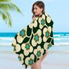 Полотенце Orla Kiely с рисунком Лист и Цветок, Микрофибра, Пляжное, Впитывающее, Быстросохнущее, Мягкое, Для Йоги, Плавания, Отдыха на Курорте, Для Альпинизма