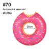 Inflatable Donut Swimming Ring Safe Pool Float Summer Outdoor Activitives Party Eco-Friendly Cute Kids Adult Swimming Circle