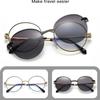 Magnet 2 In 1 Anti Blue Light Glasses Frames Round Sunglasses Women Metal Fashion Computer Eyeglasses Frame TR90