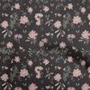 Cotton Flex Black Fabric Floral & Sewing Fabric By The Yard Printed Diy Clothing Sewing Supplies 40 Inch