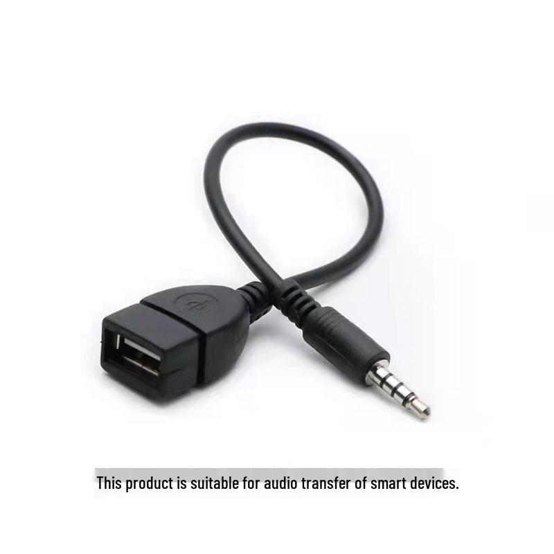 USB гнездо на 3,5 мм штекер автомобильный AUX аудио конвертер/кабель для записи/кабель для передачи данных IPOD