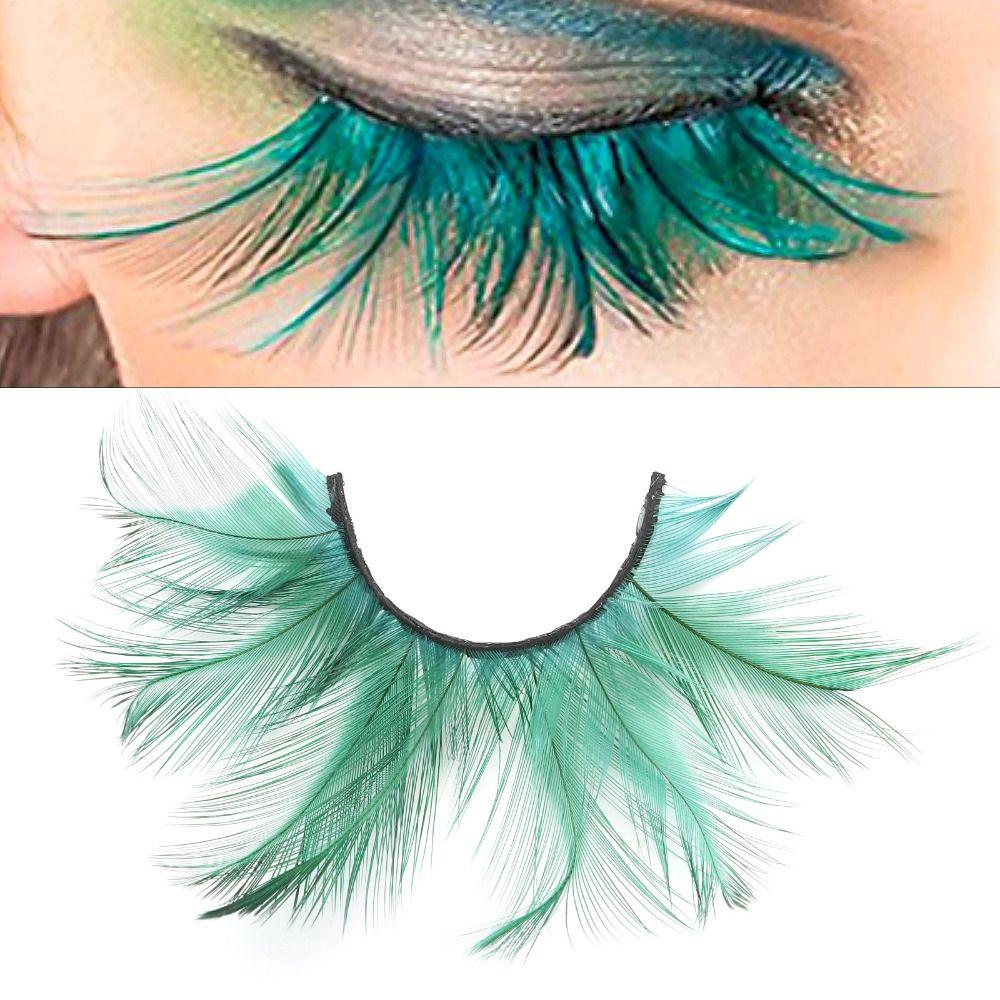 Extra Long Feather Eyelashes Feather False Lashes Halloween False Eyelashes Anime Cosplay
