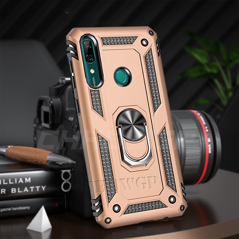 Magnetic Armor Ring Case For Huawei P30 P40 Pro Lite P Smart Z Y5p Y6S Y5 Y6 Y7 Y9 Prime Pro Honor 20 10 Lite 20S 9S 9X 8A 8S Rugged Stand Cover Coque