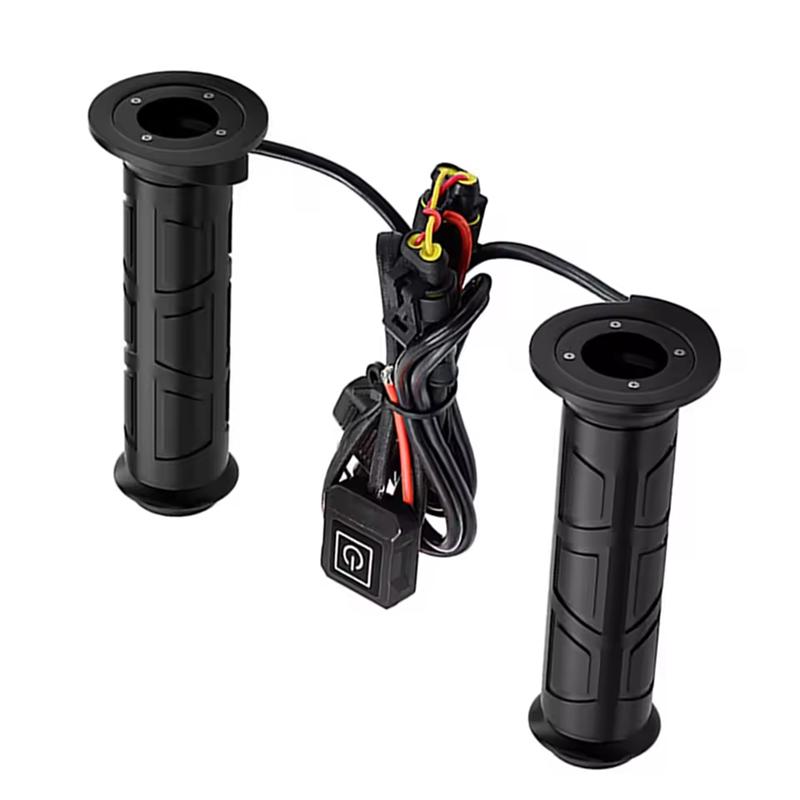 12V Electric Heated Grips Handlebar For ATV Intelligent Three-Speed Heating Handgrips For Diameter For 22MM