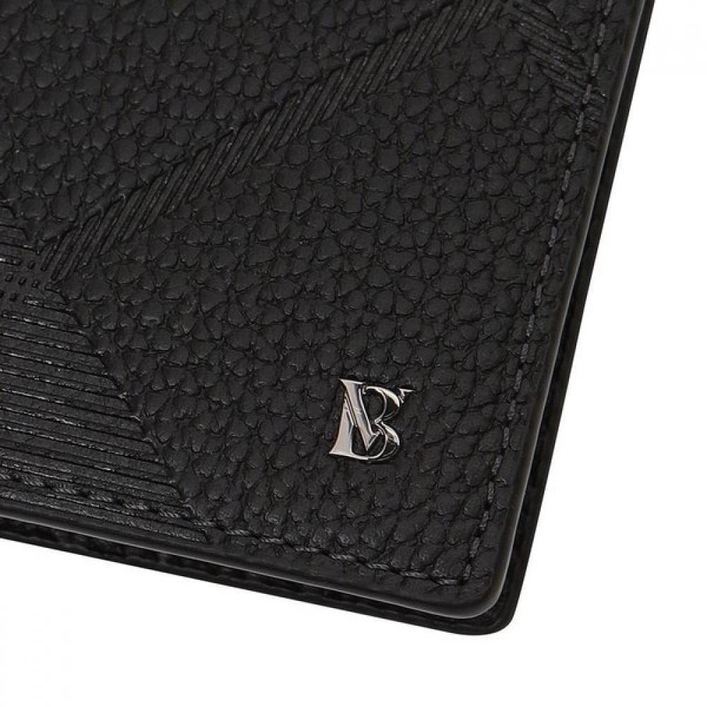 Benovero Men S emboSSed Diagonal Check Wallet Bmf1acp2251k1