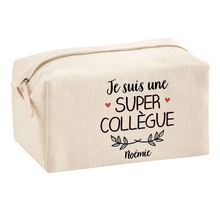 Trousse multifonction Noémie Super Collègue Cadeau Anniversaire Noël Idée Personnalisé Rentrée | Trousse Scolaire Fournitures Bureau