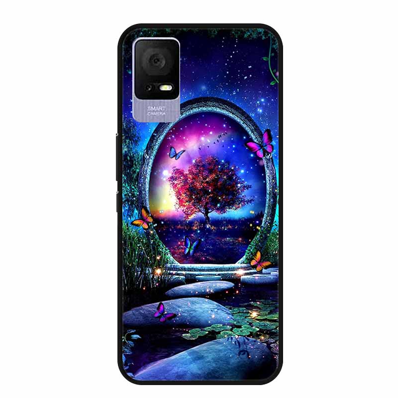 Для чехла TCL Ion V IonX с рисунком кошки Мягкий ТПУ Черный Силиконовый Чехлы для Телефона для TCL Ion X Чехол Fundas IonV Чехлы для TCLIonX Сумки