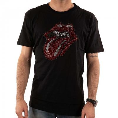 The Rolling Stones Классическая футболка унисекс с украшением в виде язычка для взрослых