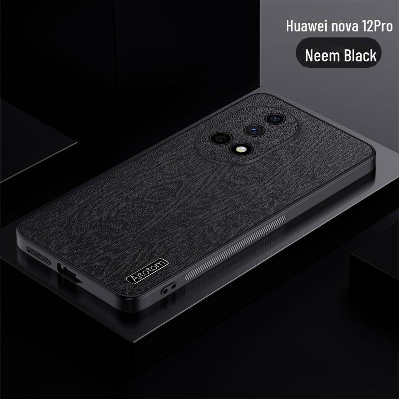 Противоударный чехол с текстурой коры для Huawei Nova 12 Pro/Nova 11 SE, простой дизайн, версия 12 Vitality