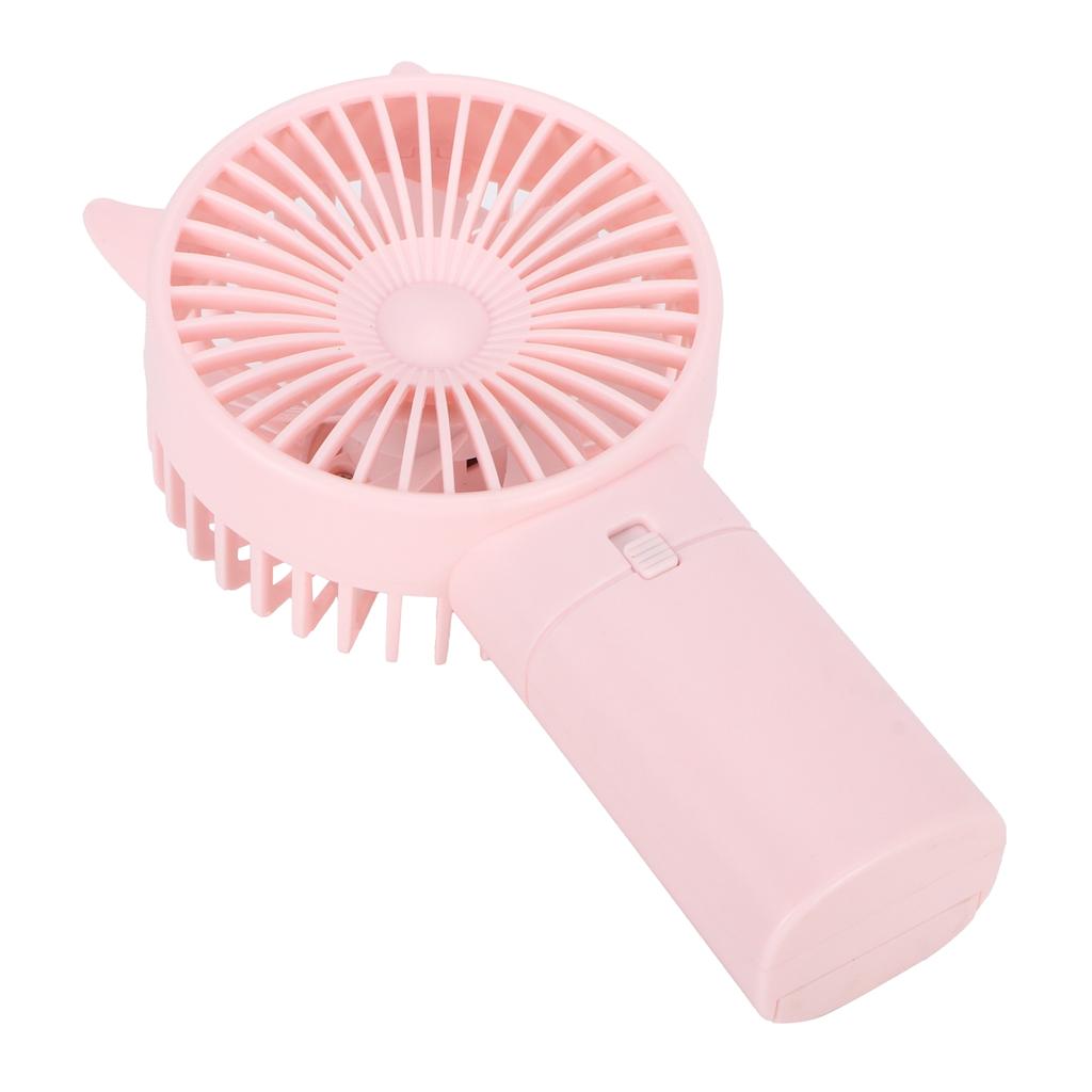 Mini Fan Portable Hand Held Cute Mute Electric Cooling Fan for Home Office Travel Pink