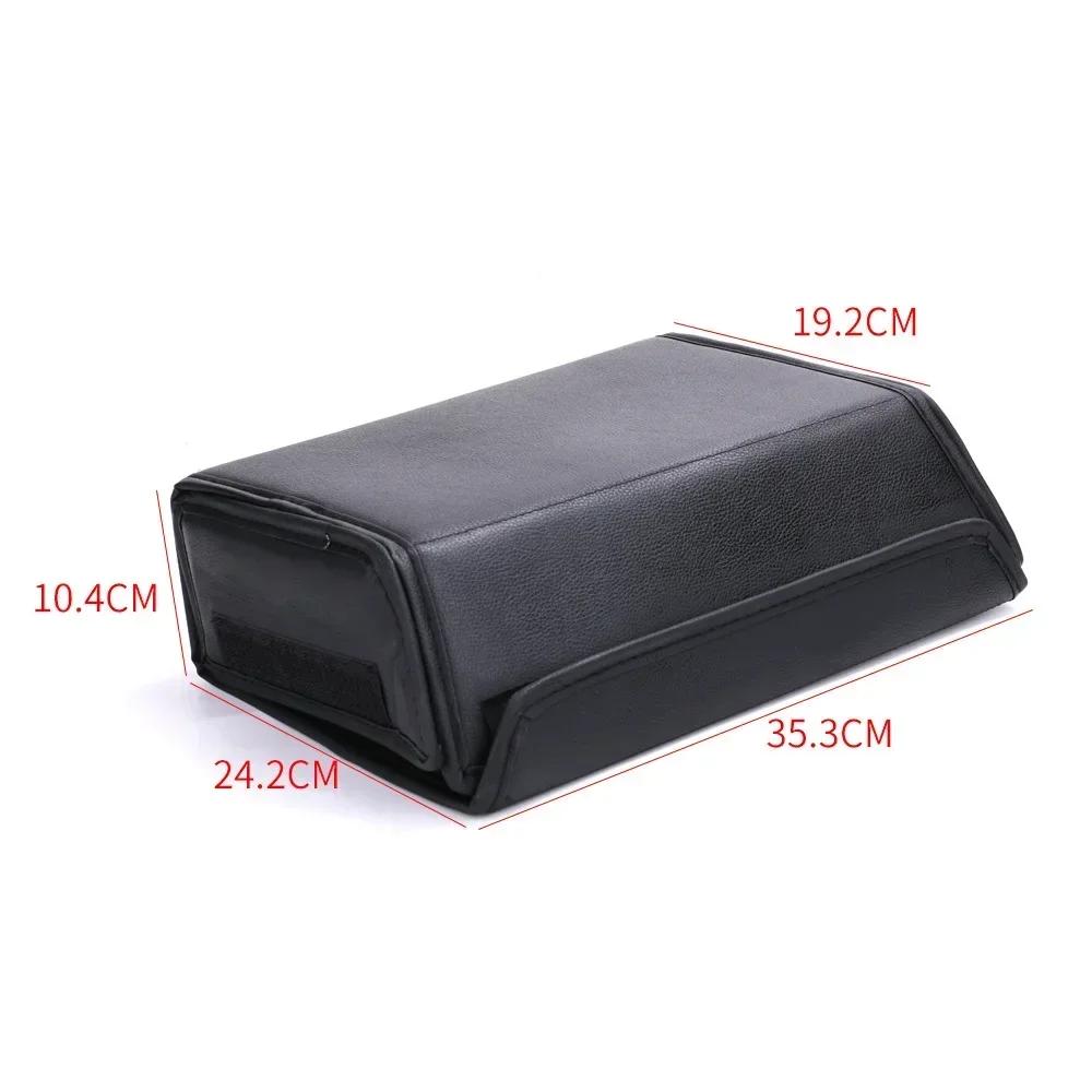 Ящик для хранения под сиденьем автомобиля Tesla Model Y 2023, складной кожаный органайзер для передних и задних сидений, аксессуары для салона автомобиля