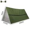 Портативная аварийная утепленная палатка для выживания с одеялом из алюминиевой пленки для кемпинга и альпинизма