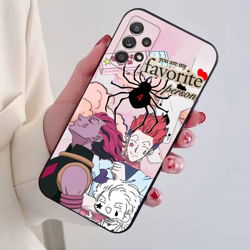 Hisoka Anime H-Hunter Phone Case For Samsung S25,S24,S21,S22,S23,S30,Ultra,S20,Plus,Fe,Soft Silicone Black Cover