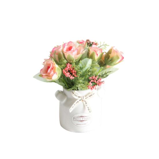 1шт искусственный цветок керамический горшок бонсай этап сад свадьба домашняя вечеринка декор