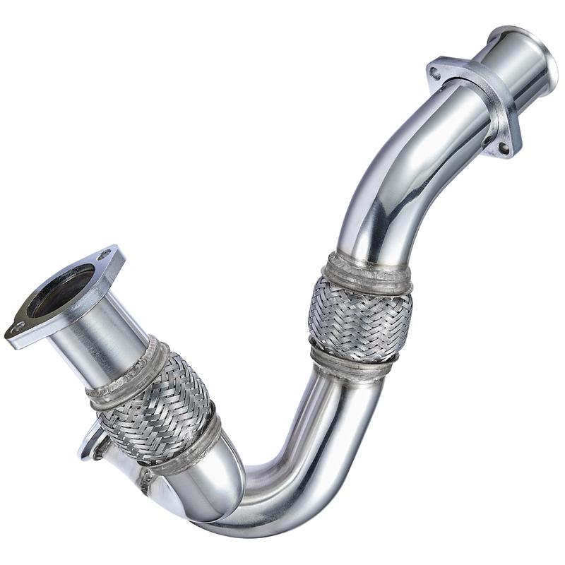 Y-образный соединитель выхлопной трубы Up-Pipe, подходит для 2003-2007 6.0L Powerstroke Diesel F250 F350 F450 Heavy Duty, полированный, Автоаксессуары