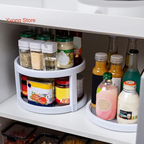 Кухонный лоток для хранения, вращающийся нескользящий большой вместительный портативный круглый кухонный органайзер для приправ, проигрыватель, бытовые принадлежности