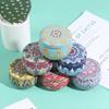 Drum-shaped Tin Box Tin Storage Case New Candy Cookie Box