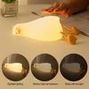 Rechargeable Silicone Lie Down Duck Night Light for Kids, Creative Bedroom and Desktop Decor Lamp, Ideal Gift for Sleeping and Decompressing