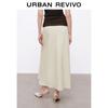 UR Women's Retro Beaded Tie-Up Fishtail Midi Skirt