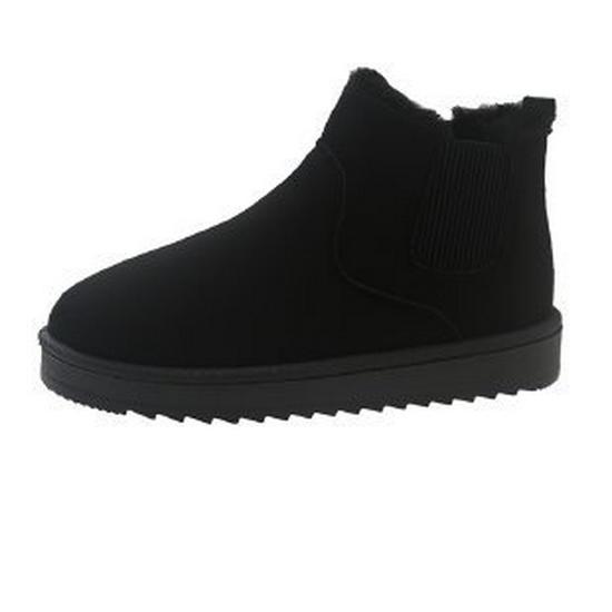 Зимние новые зимние ботинки 2024 года, женские теплые короткие ботинки на плоской подошве