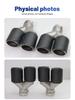 Carbon Fiber Stainless Steel Exhaust Tailpipe Cover for BMW Cars