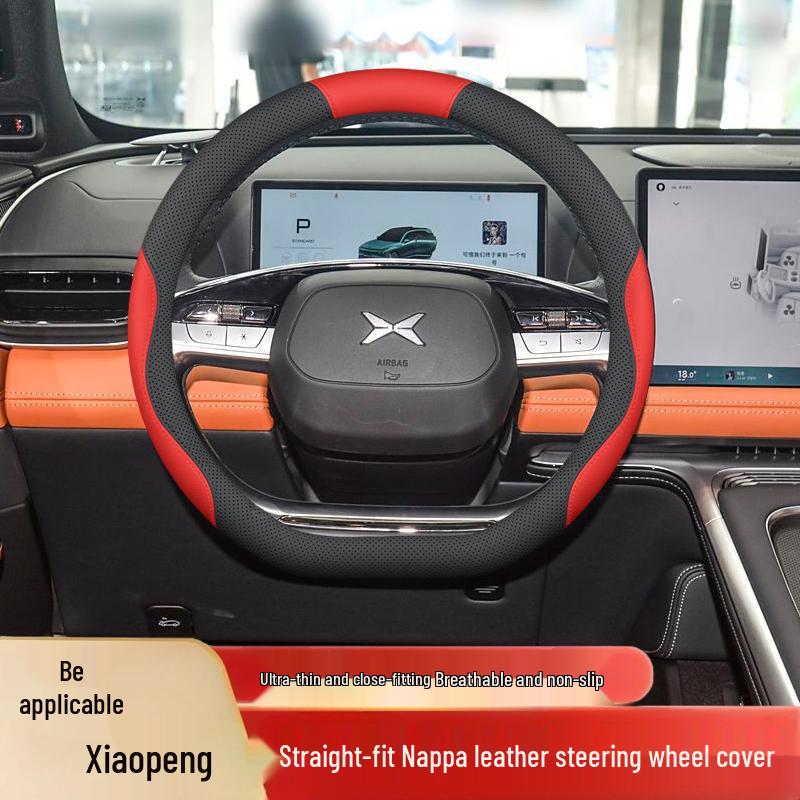 Xiaopeng G9 Steering Wheel Cover: Anti-Slip, Odorless, No-Sew Leather for Interior Modification